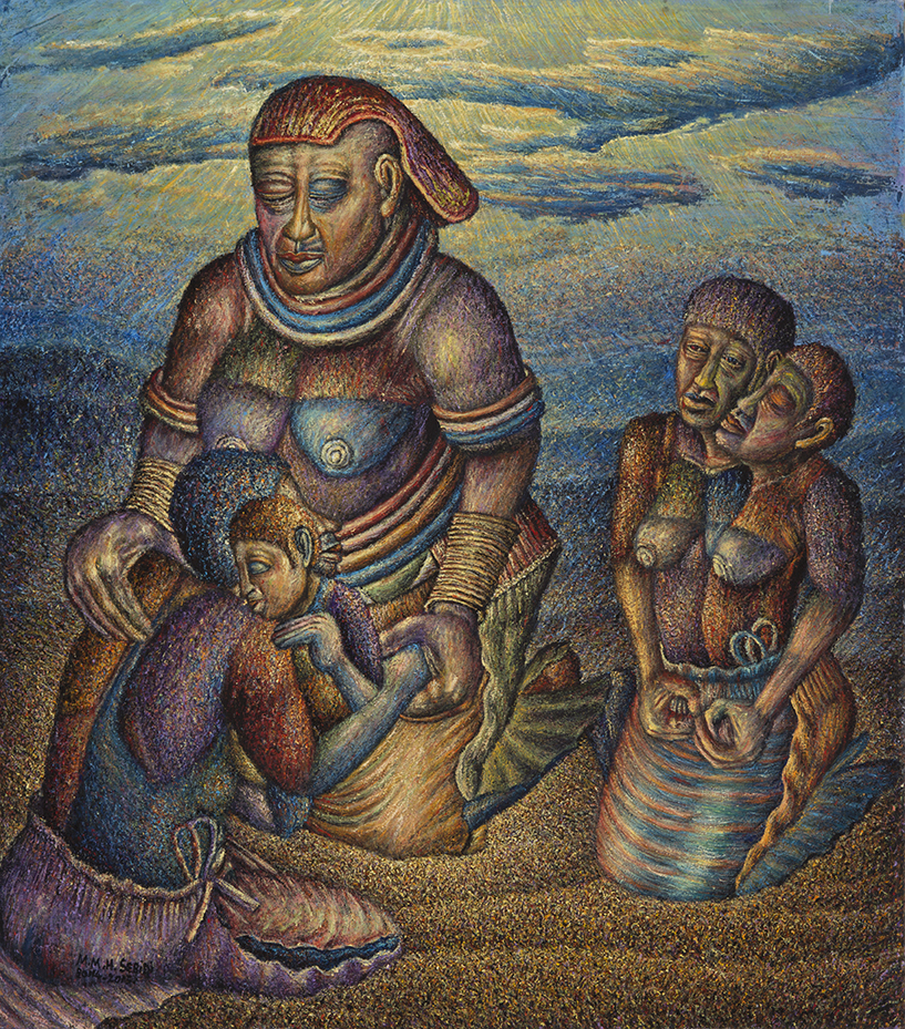 01.04 Mmakgabo Helen Sebidi - The Grandmother Receives the Lost Children    , 2014-2015  