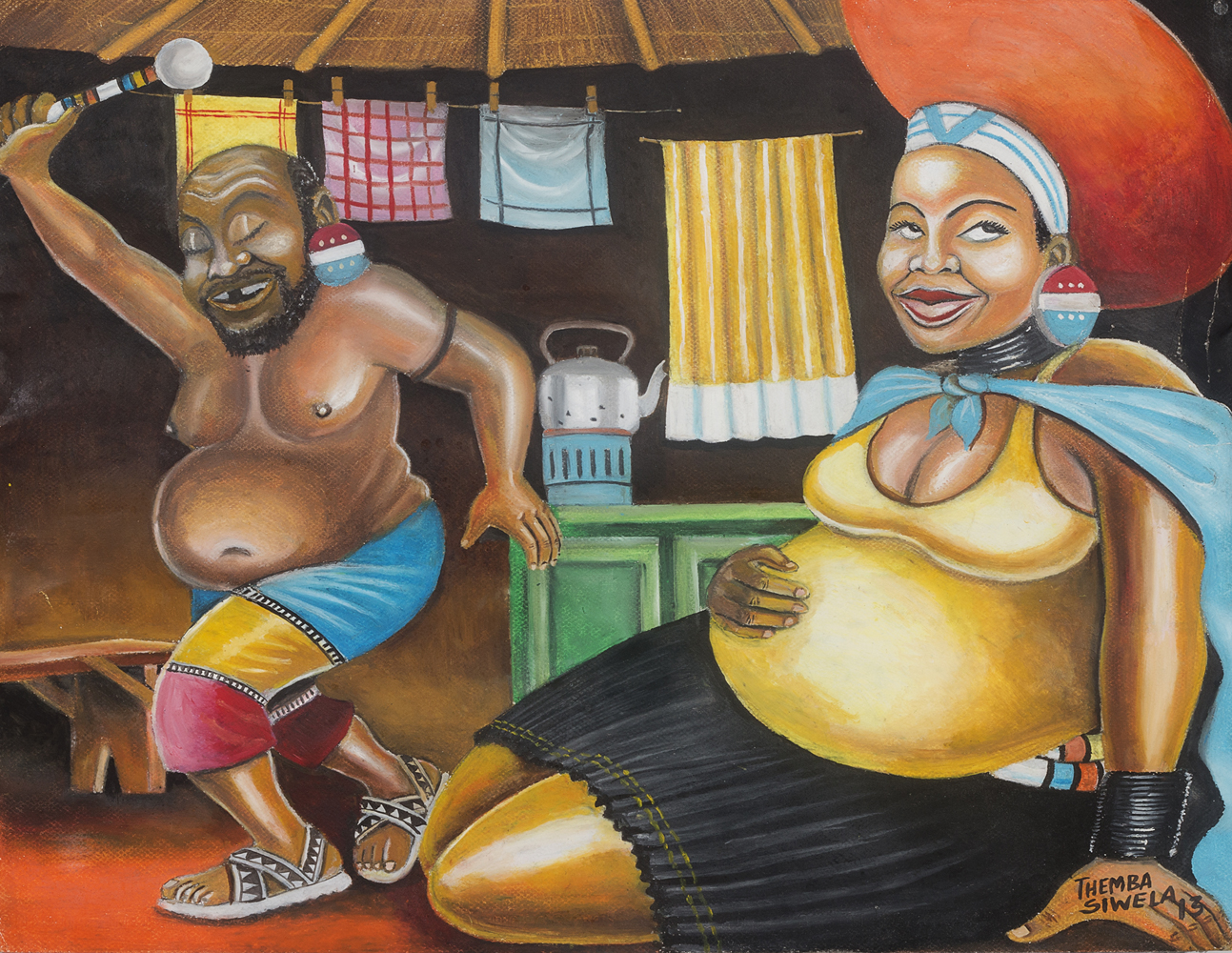 Themba Siwela - We lay down as two and woke up as three, 2013