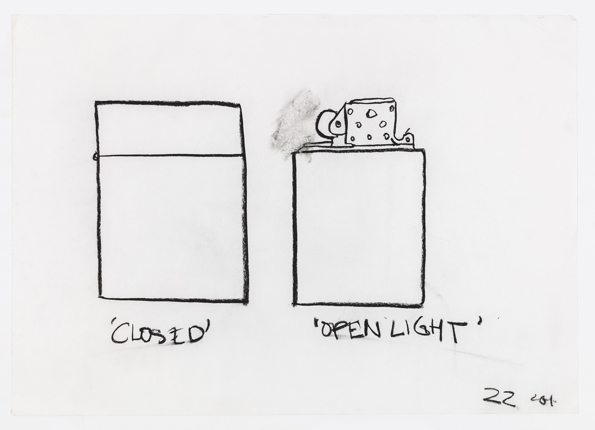  - CLOSED/OPEN LIGHT, 2001