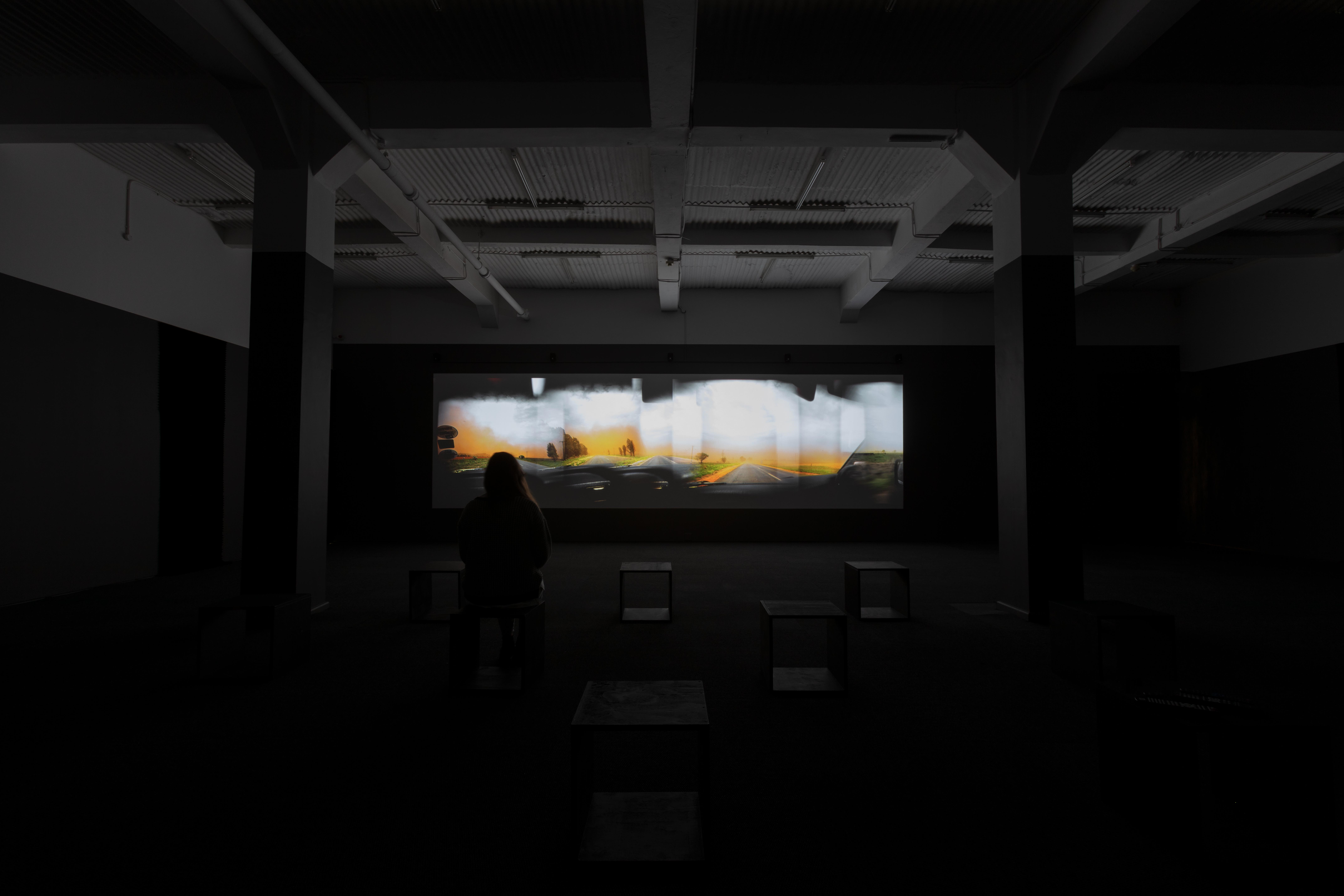 Installation view, Something this way comes (film)