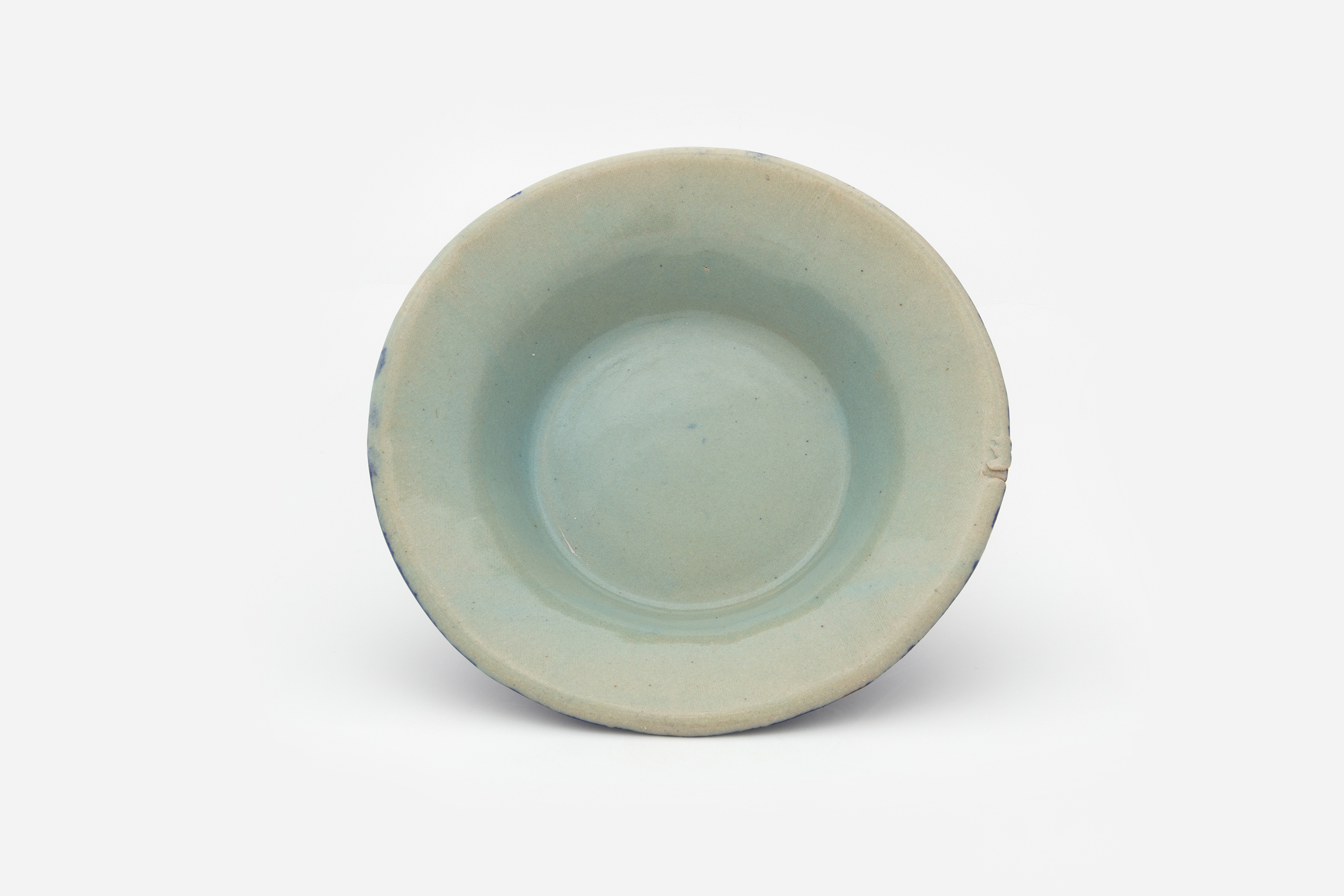 Hylton Nel - Celadon-type bowl with dark blue outside, 7 July 2015