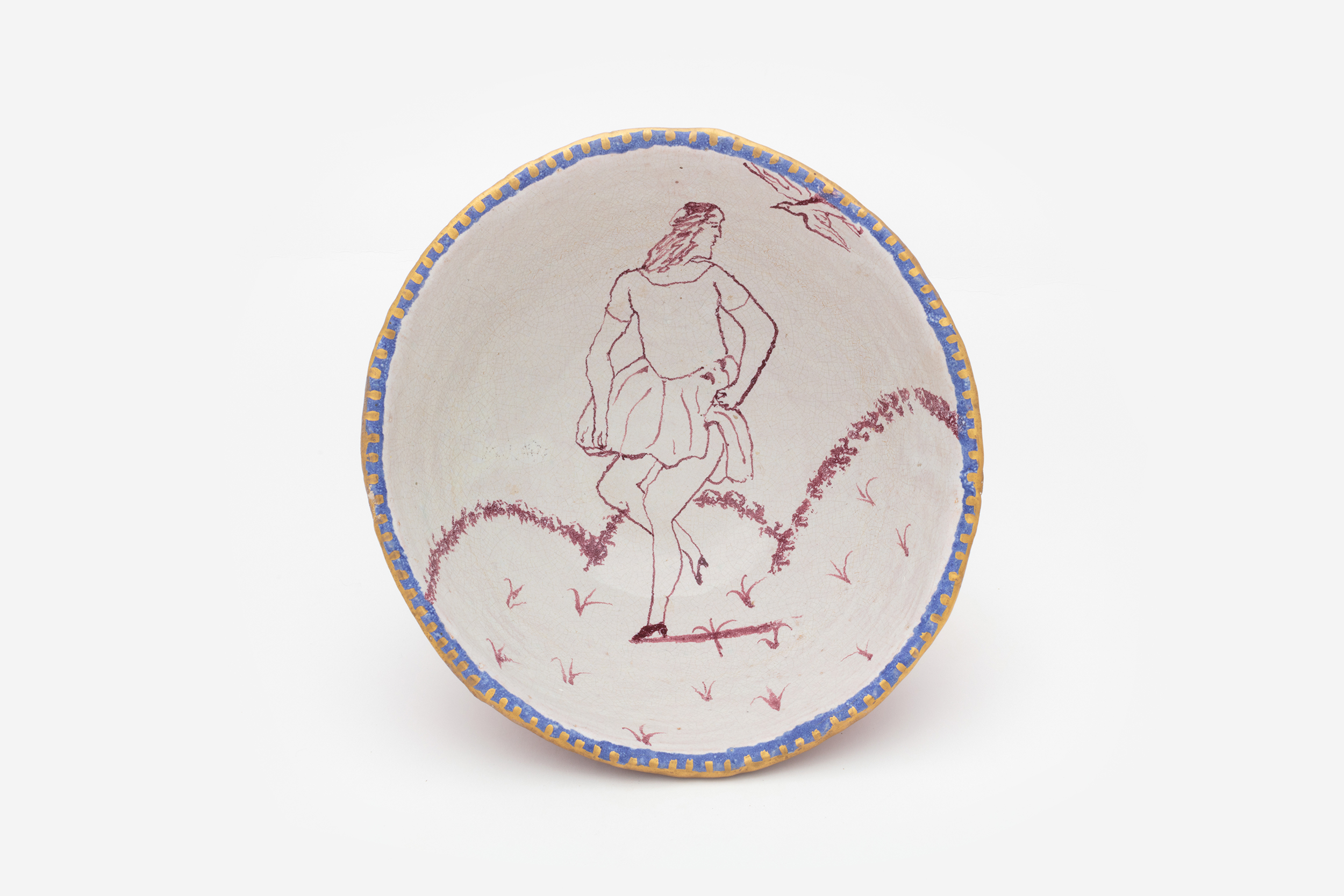 Hylton Nel - Lady in a landscape bowl, 