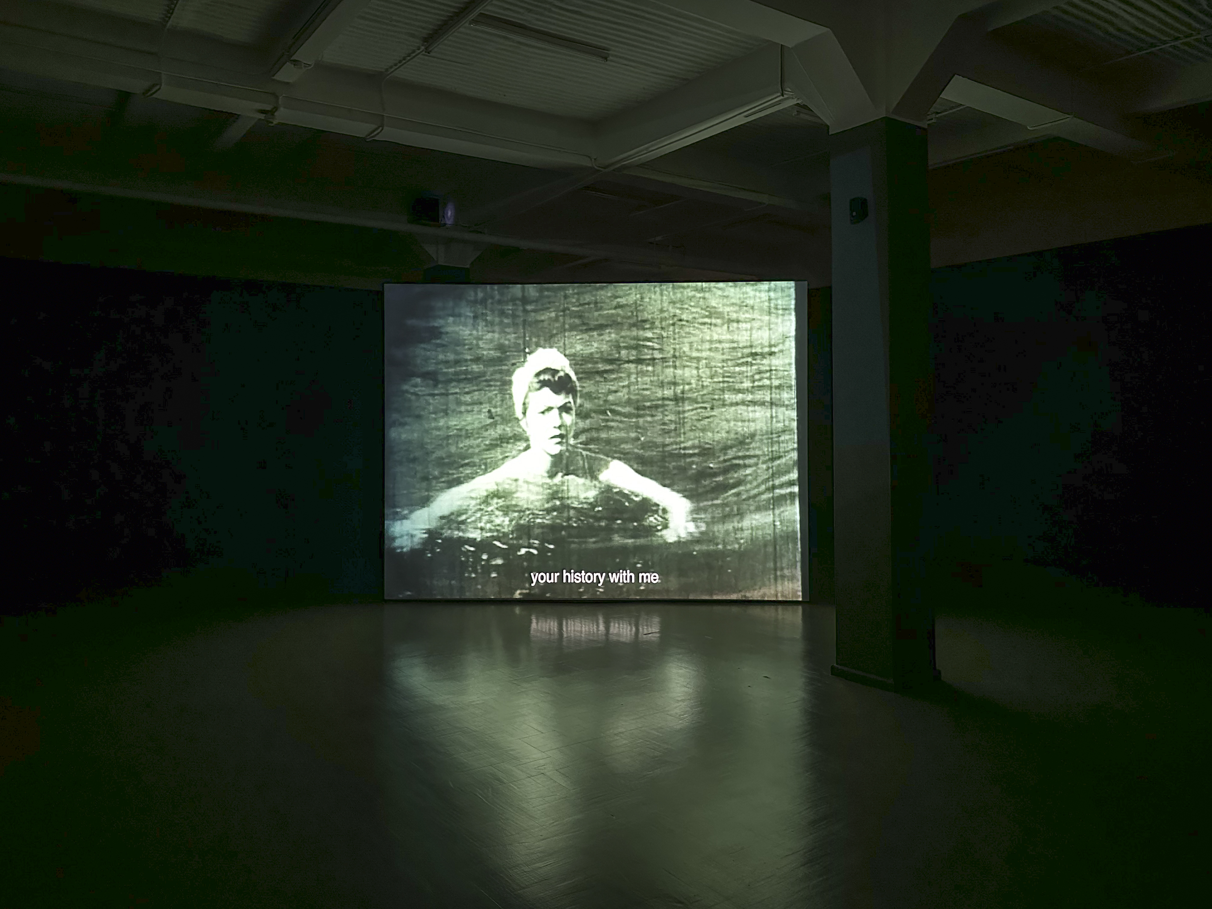 Installation view, She Breathes Water
