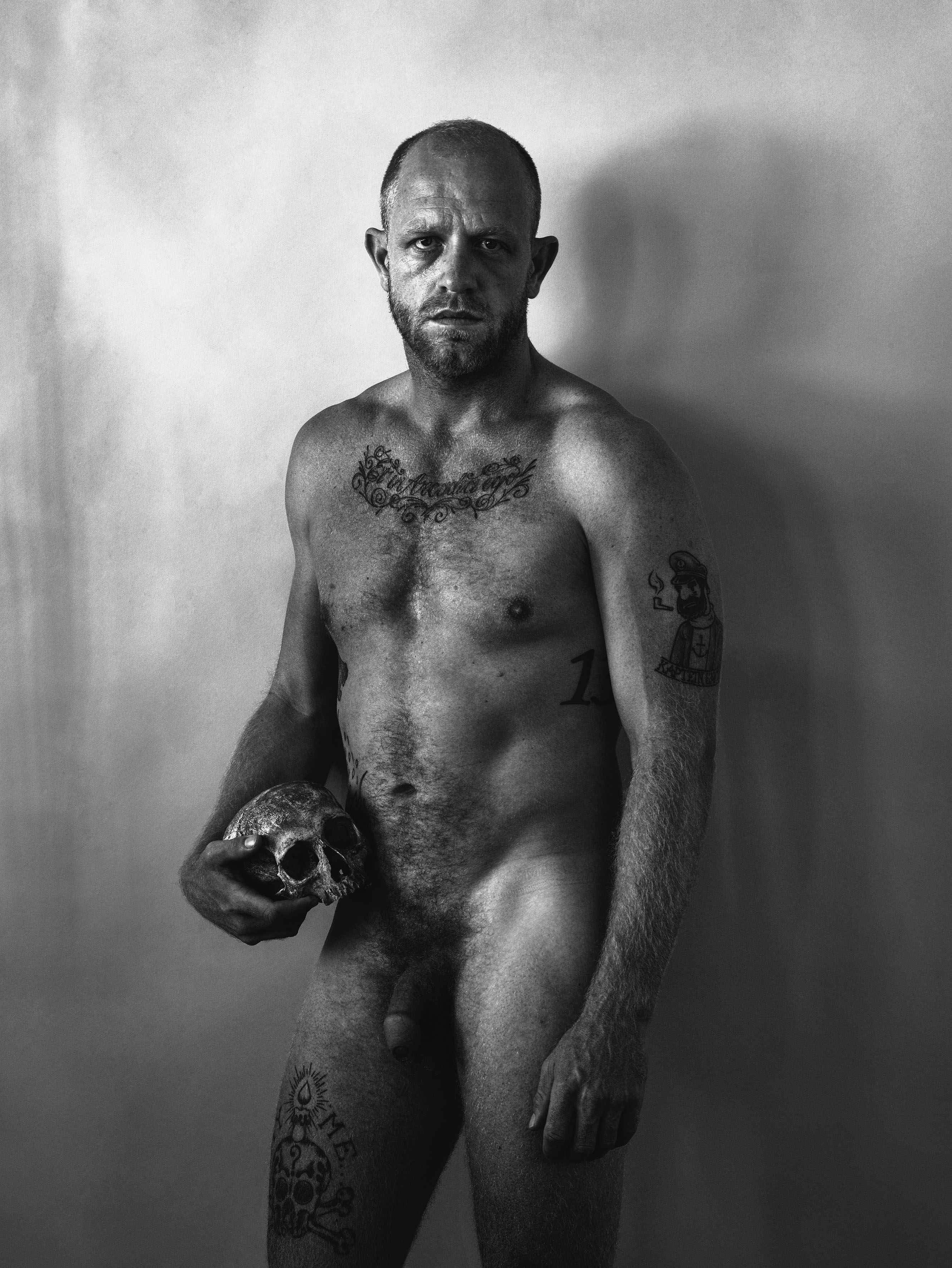  - Pieter Hugo, self portrait with skull, Cape Town, 2014
