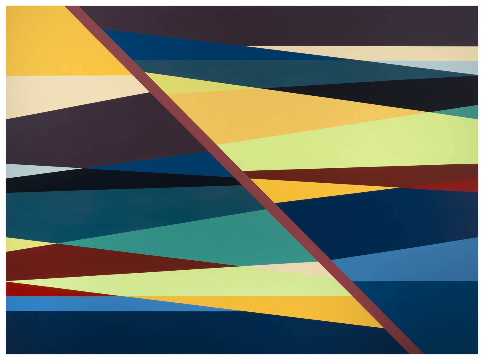 Odili Donald Odita - Red Line, 2018