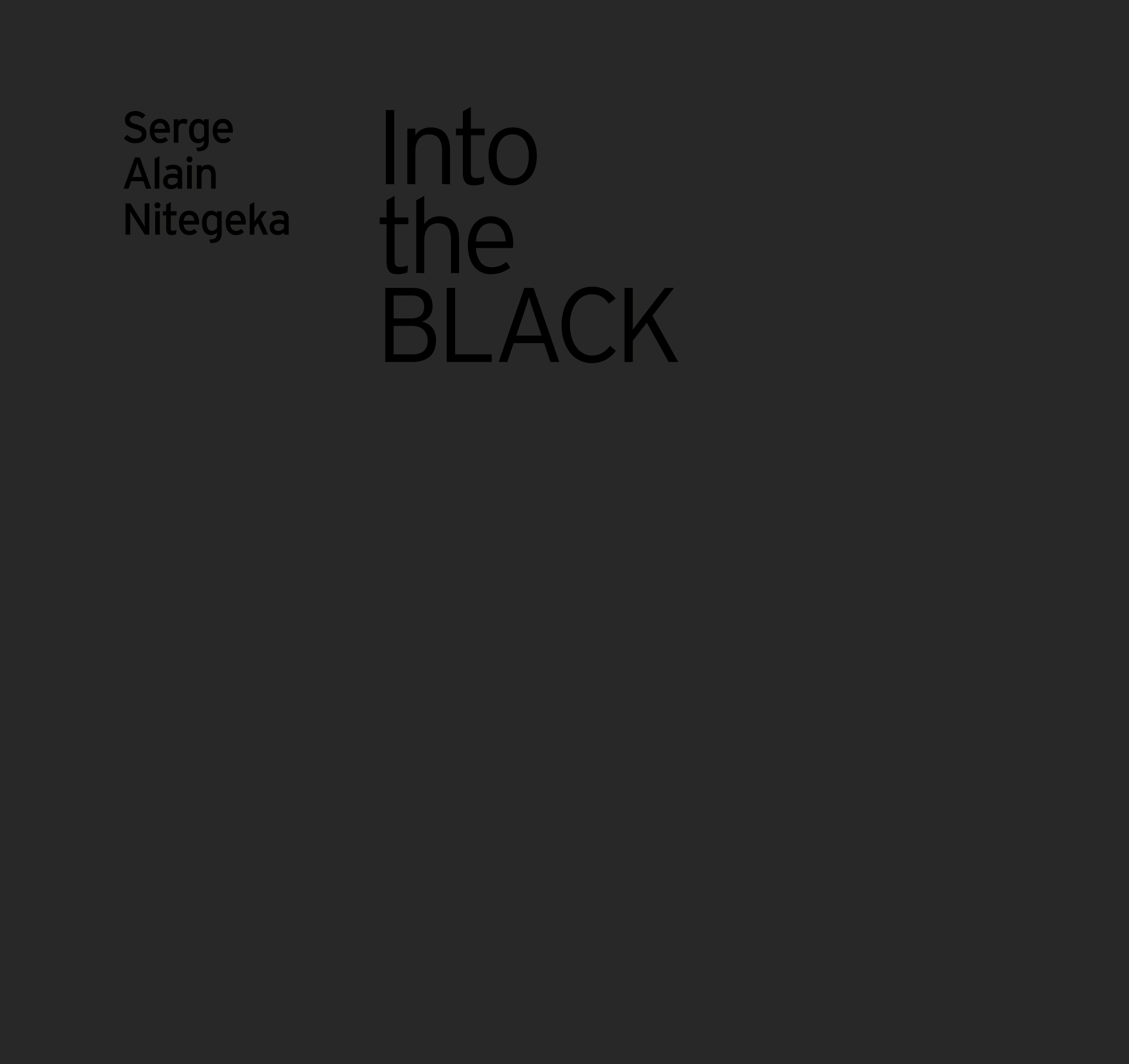 Into the BLACK