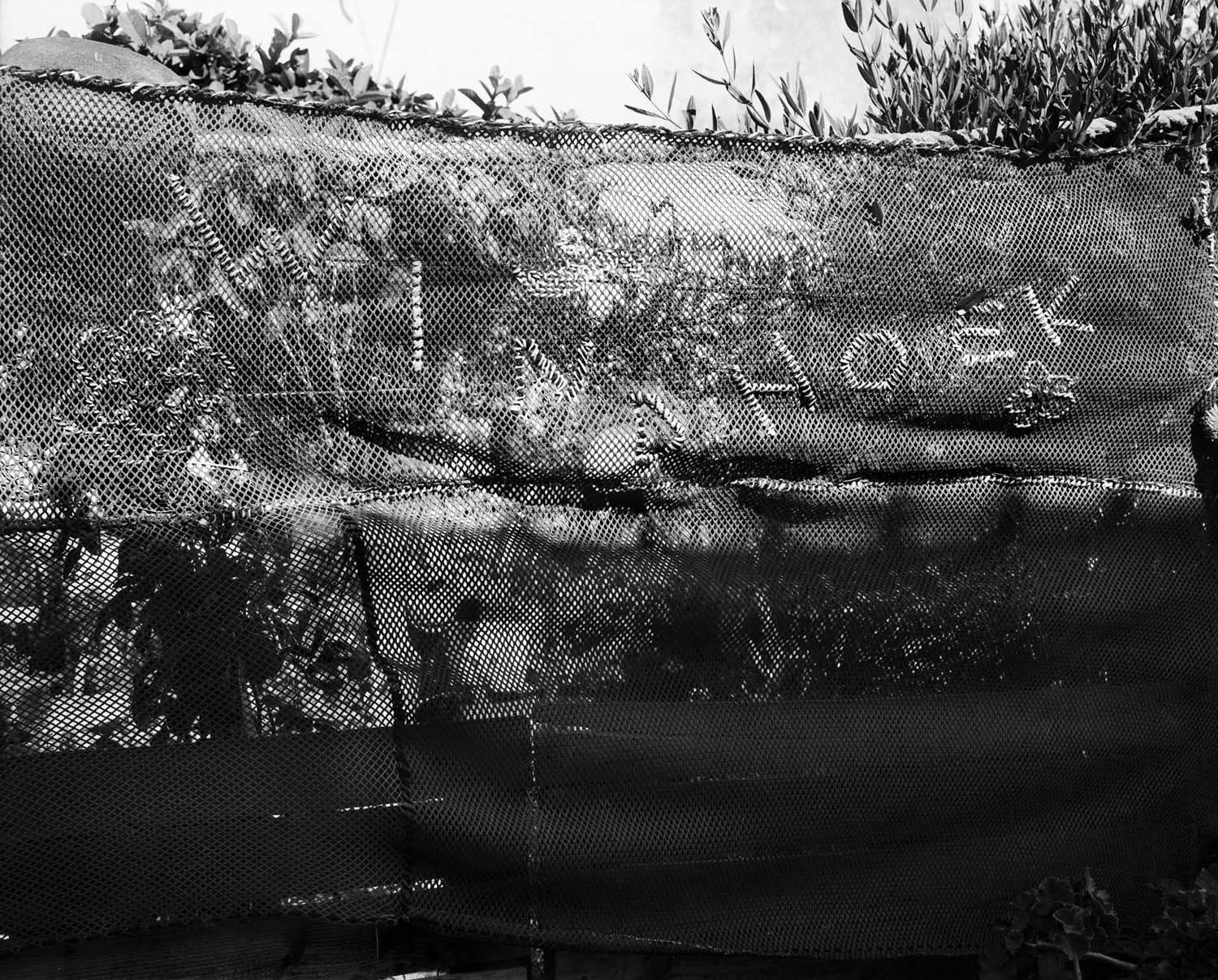  - Lynette Losper's embroidered fence, St Helena Bay, 2024