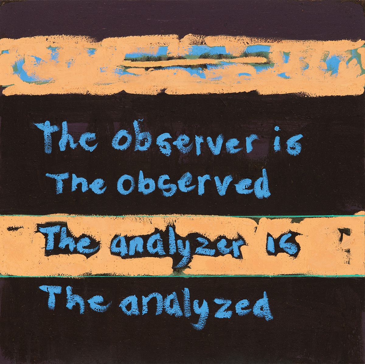  - The observer is the observed The analyzer is the analyzed, 2015