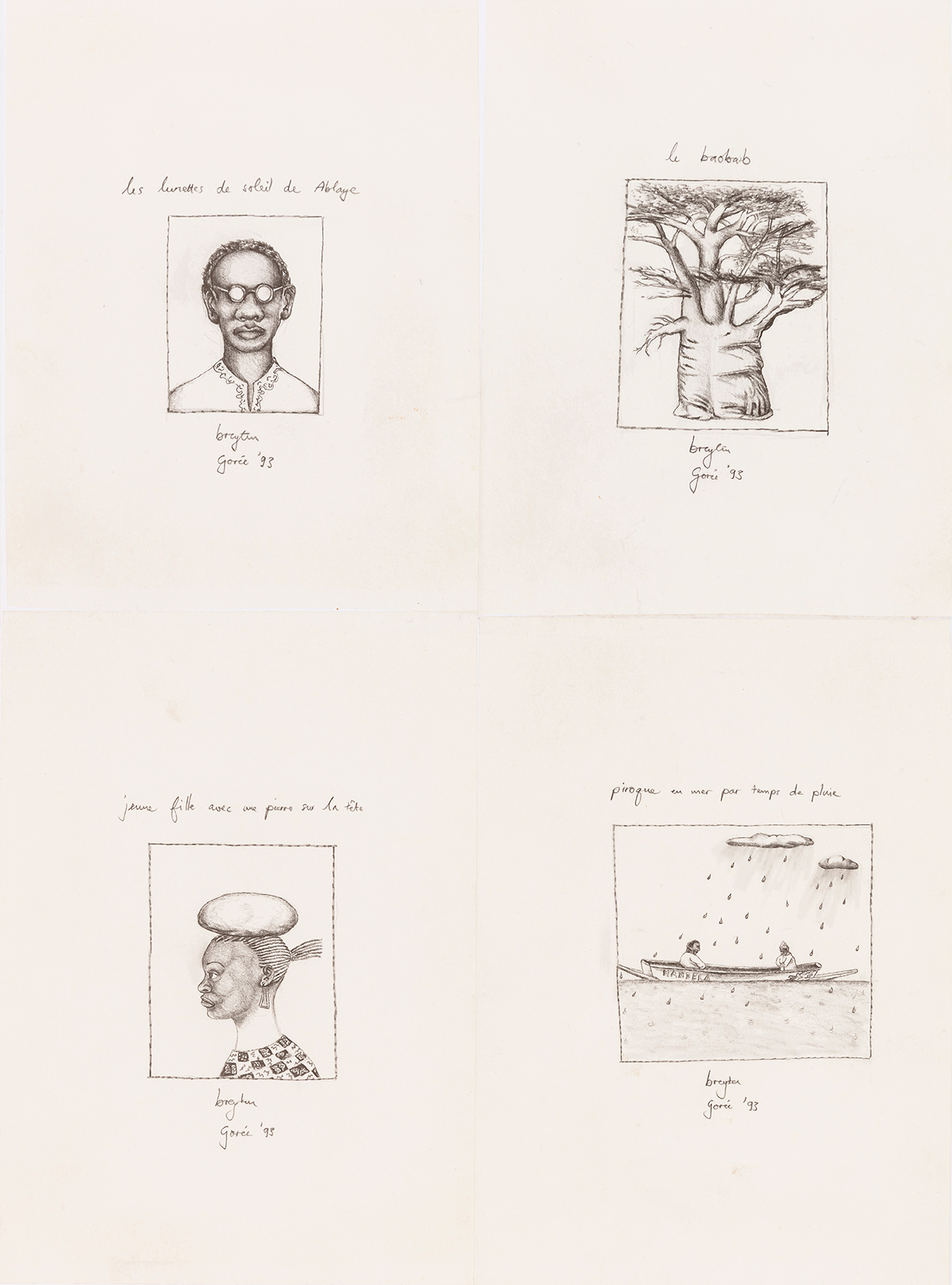  - Four Gorée sketches, 1993