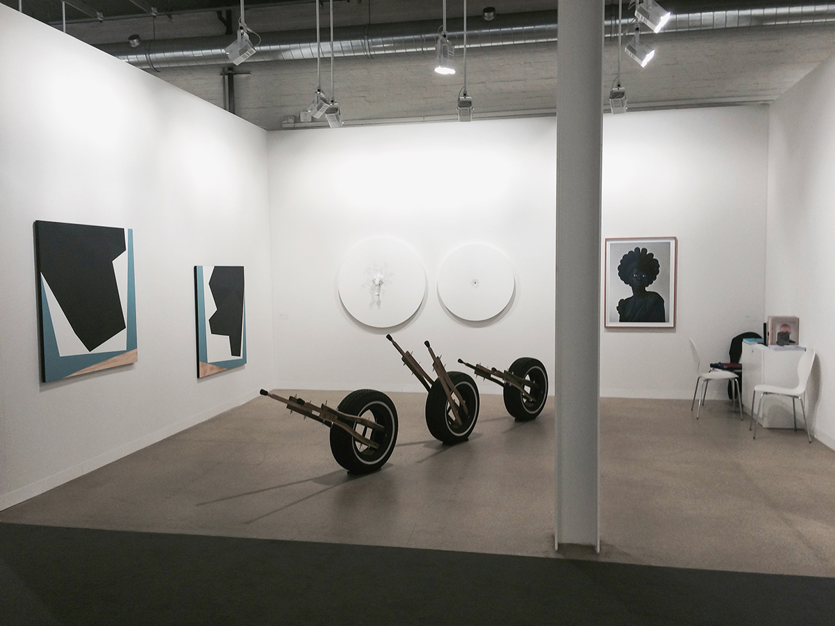 Installation view, booth L2, day two