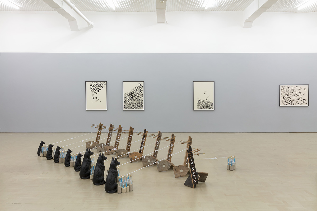 Installation view with Matric 2015 (foreground)