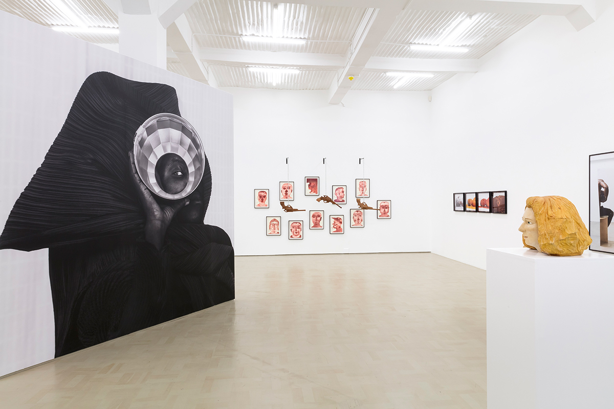 Installation view with works by Zanele Muholi, Barthélémy Toguo, Berni Searle, Paul Mpagi Sepuya and Claudette Schreuders 