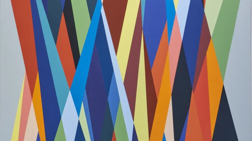 Odili Donald Odita at the Green Family Art Foundation