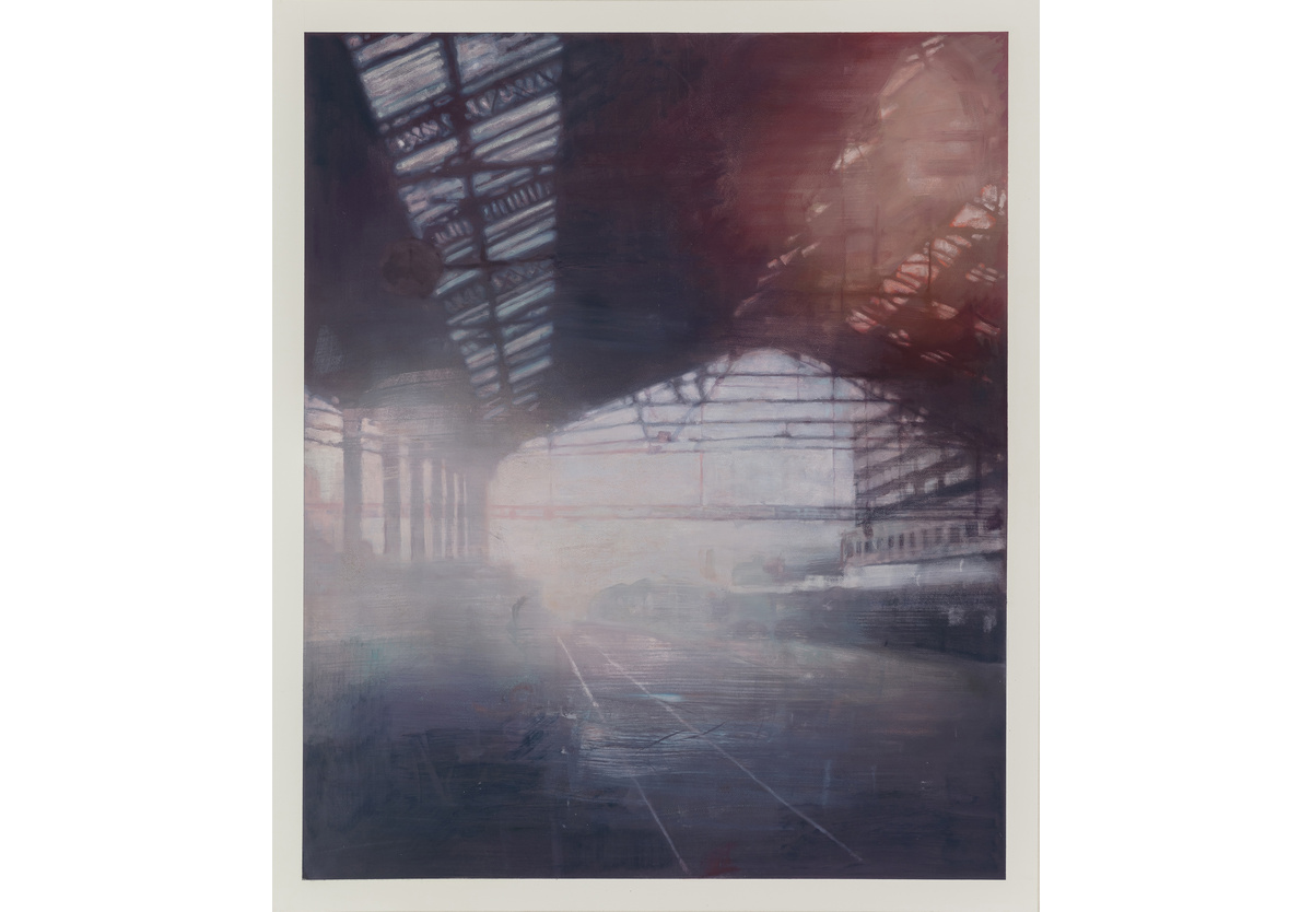  - Me looking on my laptop screen at what I thought was the Gare St Lazare, but wasn't. Version 3, 2019
