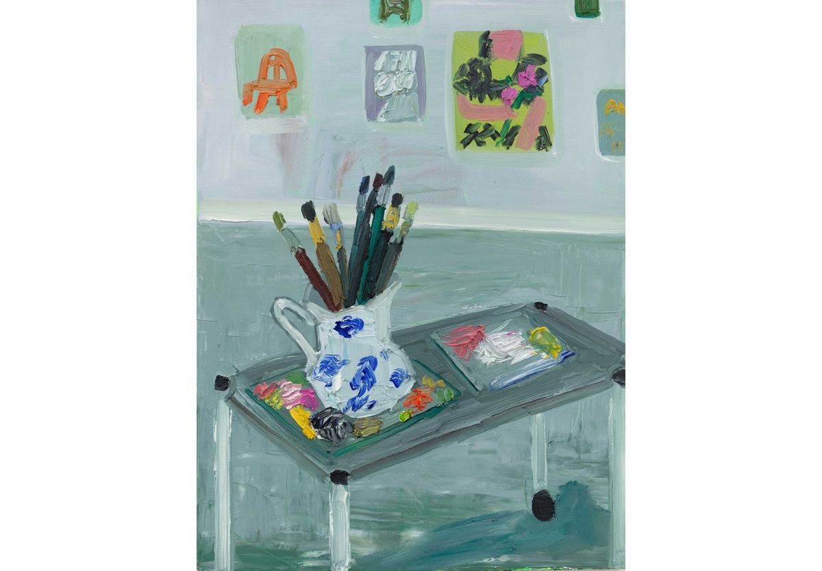  - Brush pot and palettes 1, 2024