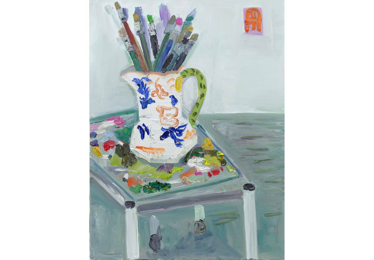  - Brush pot and palettes 2, 2024