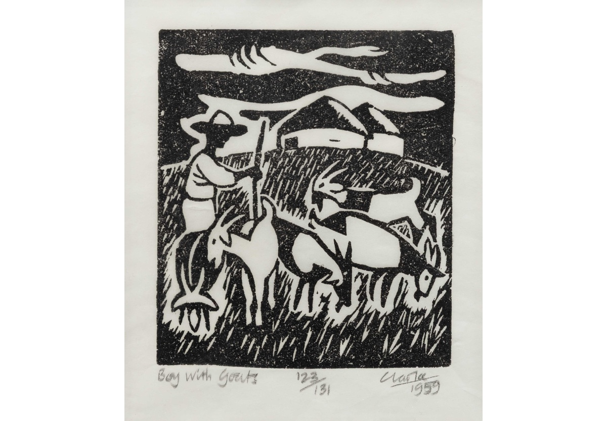Peter Clarke - Boy with Goats, 1959