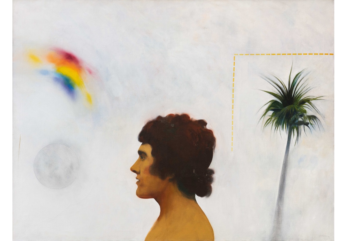 Andrew Verster - Man in profile, with rainbow above, Undated