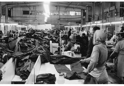 Workwear factory shopfloor, Thetsane industrial area, Maseru