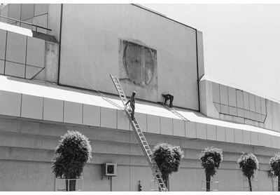 Workers, central business district, Maseru