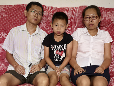 Lucia and her family, Beijing, 2015-16