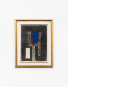 Abstract Composition with Blue