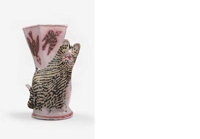Untitled (Cat vase)