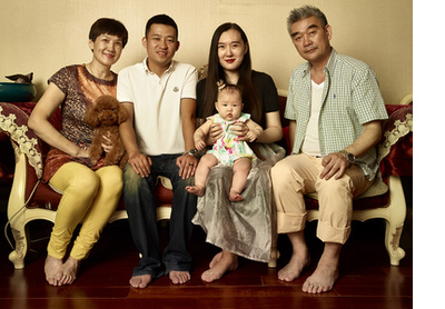 Peng Wang and her family, Beijing, 2015-16