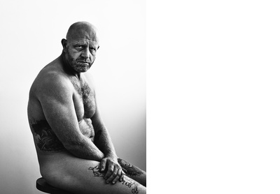 Pieter Hugo, self portrait with hangover, Cape Town