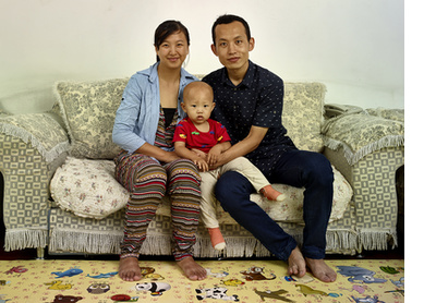Qiang Wang and his family, Beijing, 2015-16