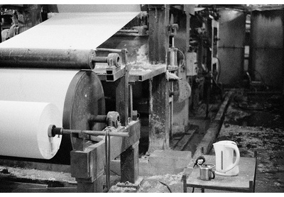 Toilet paper factory shopfloor, Maseru industrial area, from The Island