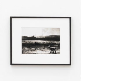 Landscape with Waterhole and Burning Train