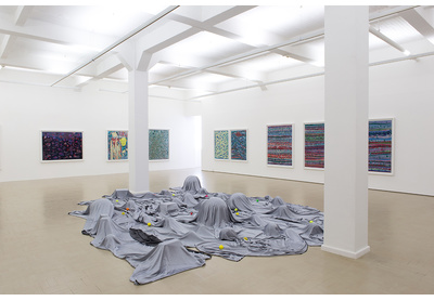 Installation view with Veiled Landscape