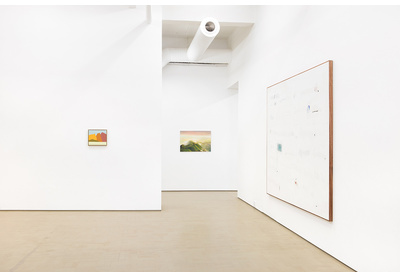 19.03 Installation view with works by Etel Adnan, Mduduzi Xakaza and Jared Ginsberg