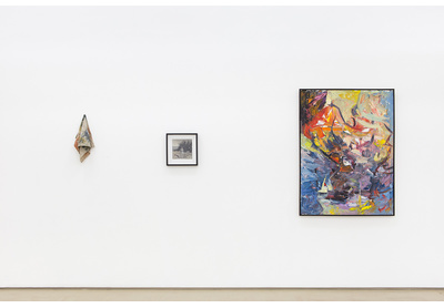 03.04 Installation view with works by Gabrielle Sanson, Rory Emmett and Olu Ajayi