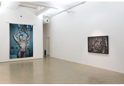 Installation view with works by Jody Brand and Mmakgabo Helen Sebidi, Stevenson, Cape Town