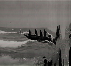 As they conquered a wave