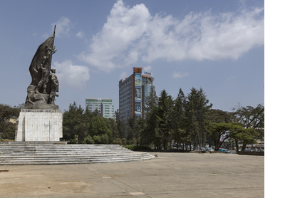 The Black Lion Monument, war memorial, Churchill Avenue, Addis Ababa, Ethiopia, 2015
