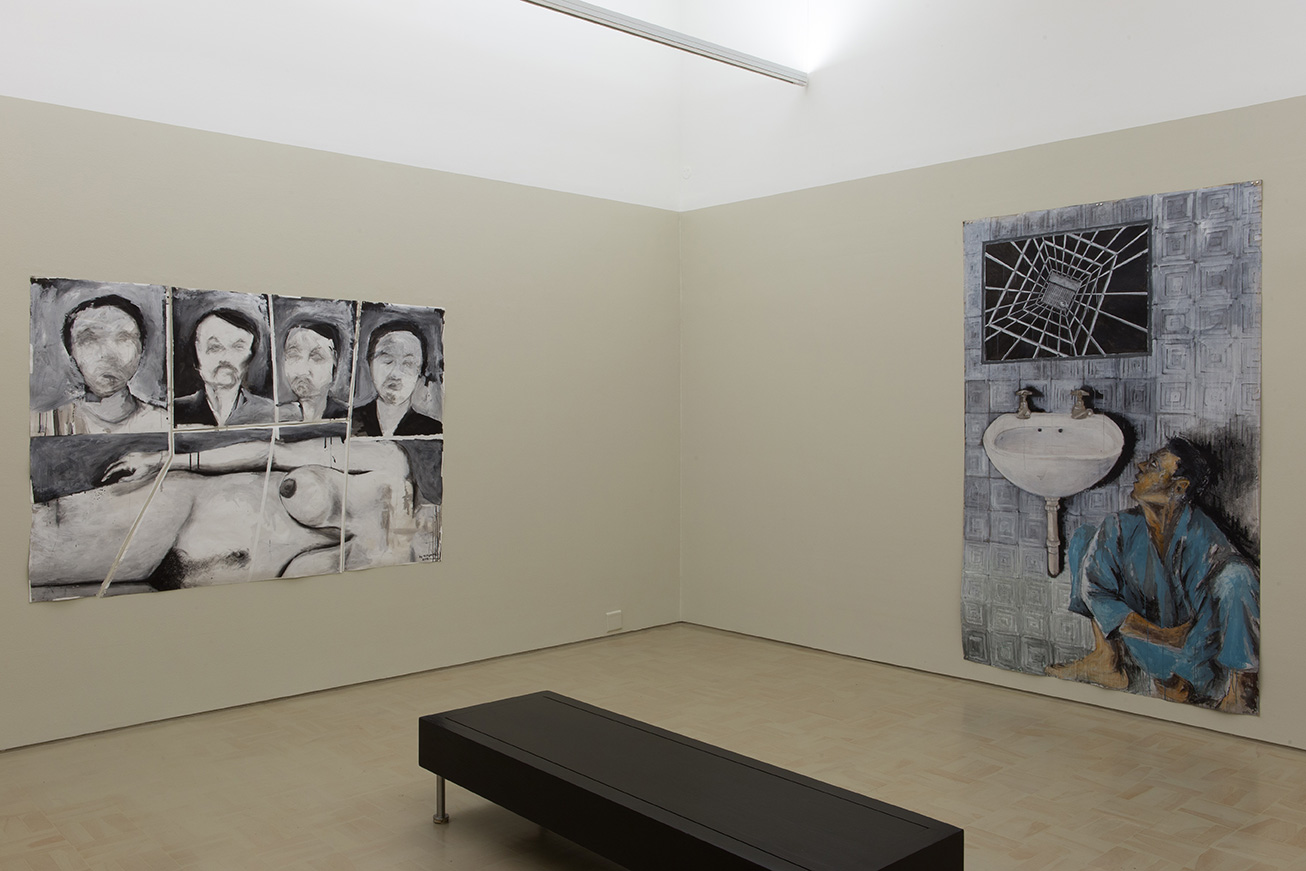 Installation view of Unathi Sigenu's The Beautiful Darkness, Stevenson, Cape Town