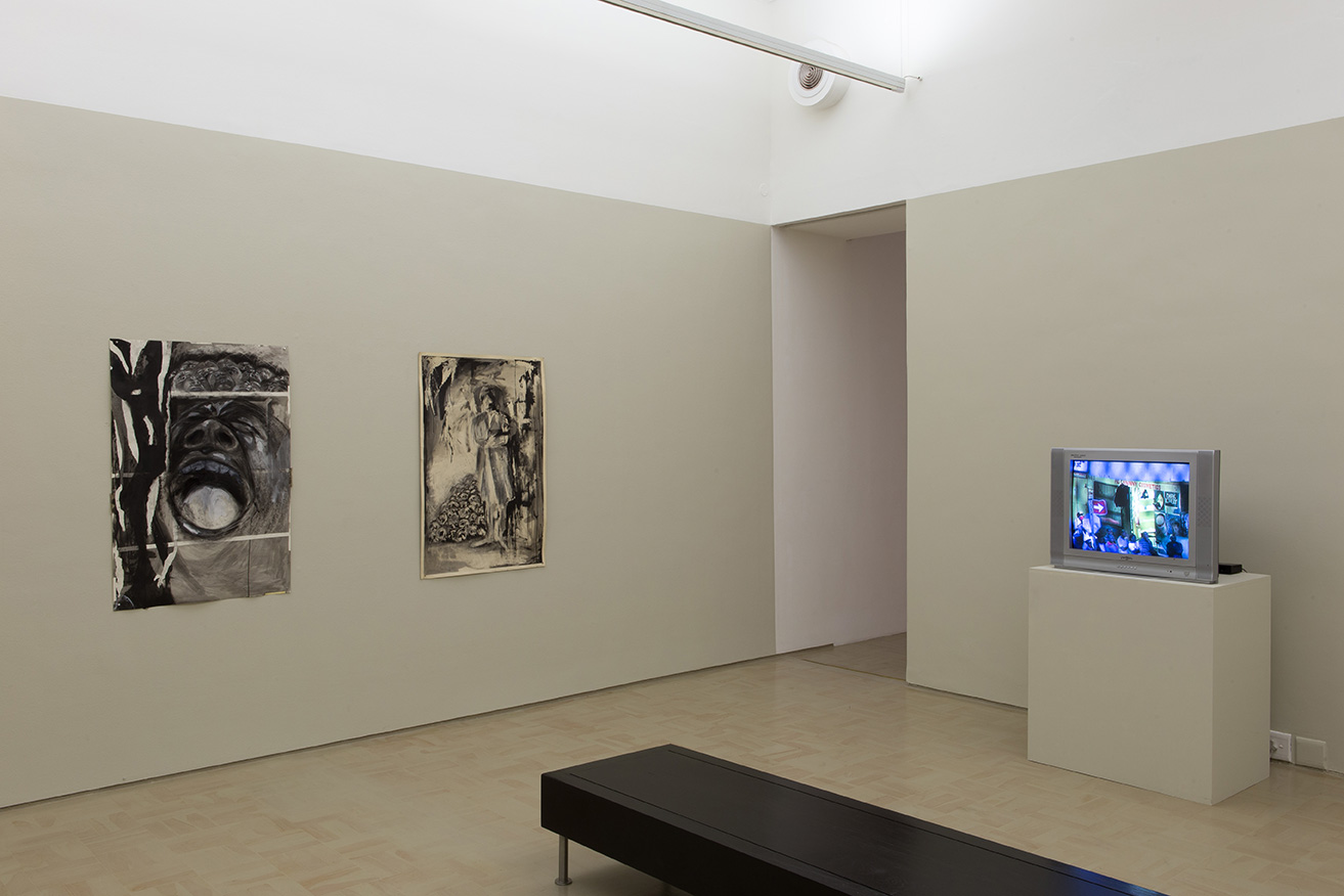 Installation view of Unathi Sigenu's The Beautiful Darkness, Stevenson, Cape Town